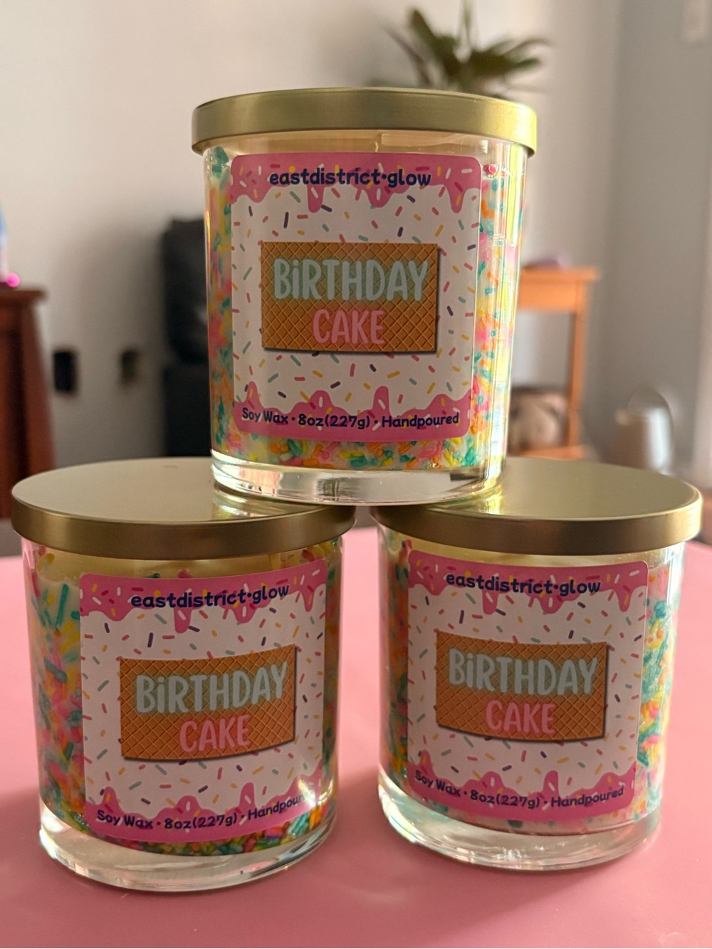 Birthday Cake | 8oz | Handmade | Soy Wax Candle